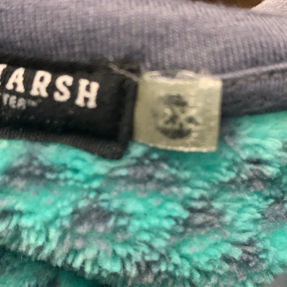 Southern Marsh Teal Patterned Men's Pullover - Picture 7 of 7